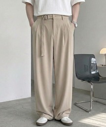 ベルト付きスラックス