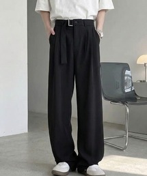 ベルト付きスラックス