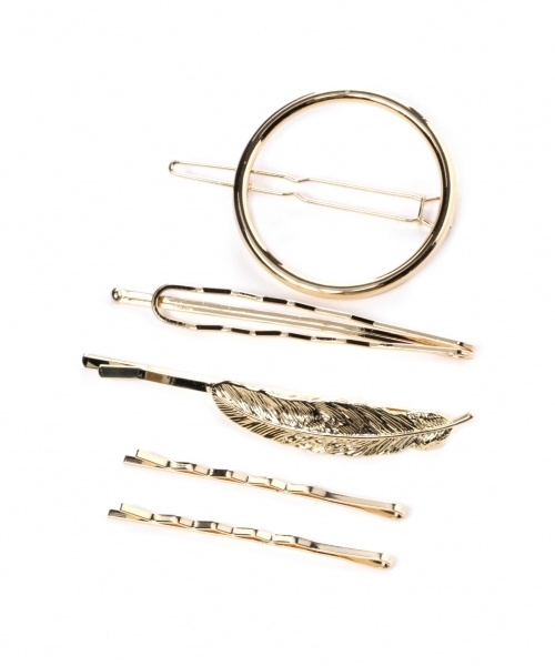 GLOBAL WORK（グローバルワーク）の「アソートメタルヘアアクセ/710877（その他ヘアアクセサリー・レディース・ホワイト系その他/その他2/その他3/その他1/ダークブラウン・FREE）」の5枚目の写真