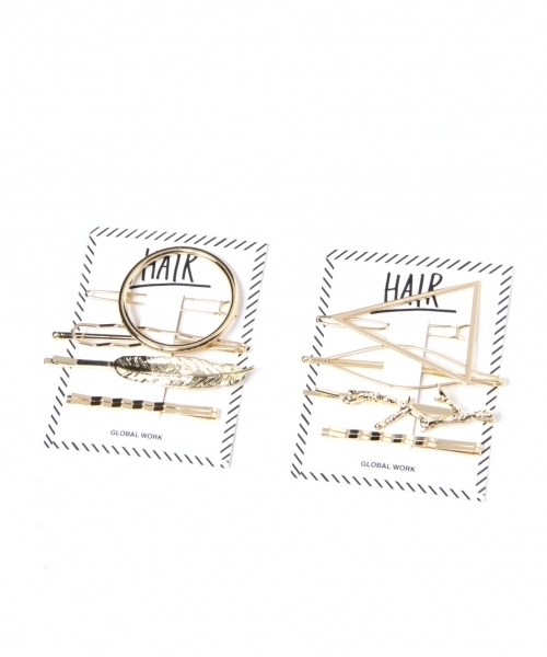GLOBAL WORK（グローバルワーク）の「アソートメタルヘアアクセ/710877（その他ヘアアクセサリー・レディース・ホワイト系その他/その他2/その他3/その他1/ダークブラウン・FREE）」の8枚目の写真