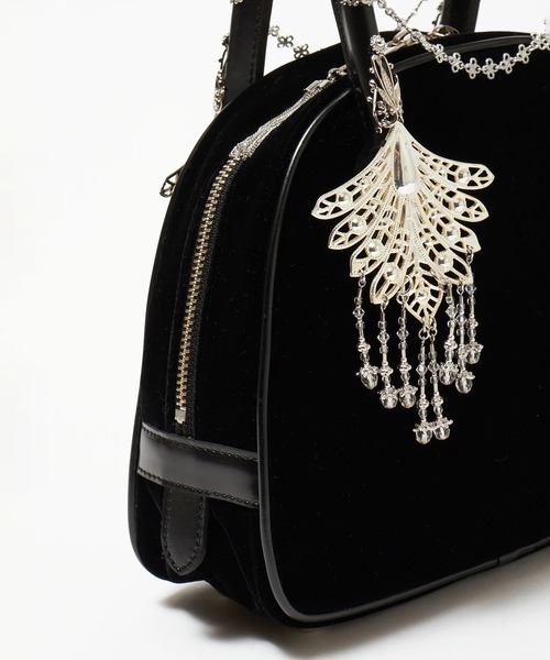 tanakadaisuke（タナカダイスケ）の「【tanakadaisuke/タナカダイスケ】wing bijou hand bag/ウィングビジューハンドバッグ（ハンドバッグ・レディース・ブラック・FREE）」の9枚目の写真