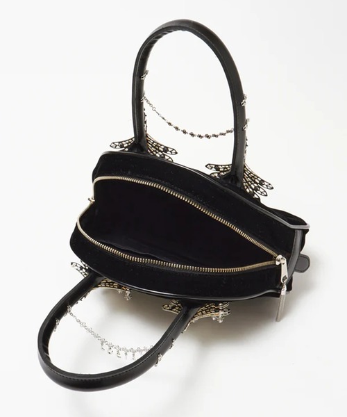 tanakadaisuke（タナカダイスケ）の「【tanakadaisuke/タナカダイスケ】wing bijou hand bag/ウィングビジューハンドバッグ（ハンドバッグ・レディース・ブラック・FREE）」の7枚目の写真