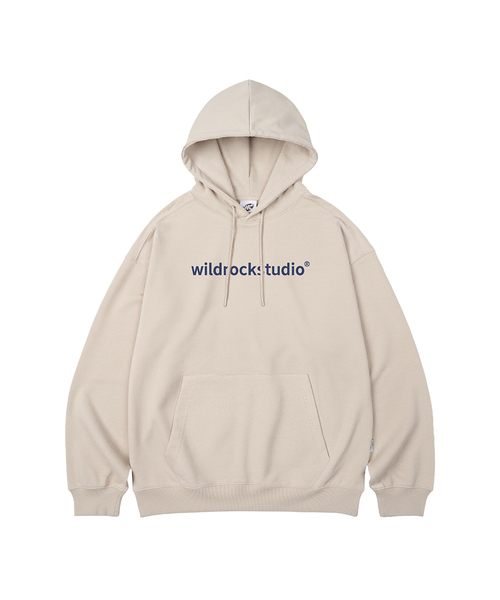 WILDROCK(ワイルドロック)の「スタンダードロゴオーバーサイズフードパーカー_10COL(パーカー・メンズ・ブラック/ベージュ/ネイビー/ブラウン/ピンク/ブルー/アイボリー/ダークグレー/バーガンディー/チャコール・SMALL/MEDIUM/LARGE)」の7枚目の写真