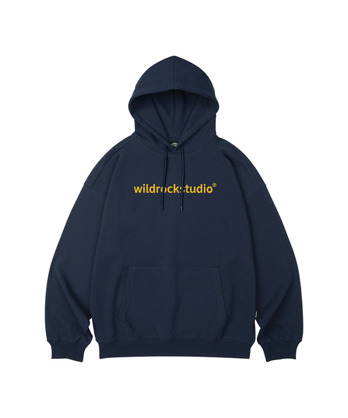 WILDROCK(ワイルドロック)の「スタンダードロゴオーバーサイズフードパーカー_10COL(パーカー・メンズ・ブラック/ベージュ/ネイビー/ブラウン/ピンク/ブルー/アイボリー/ダークグレー/バーガンディー/チャコール・SMALL/MEDIUM/LARGE)」の8枚目の写真