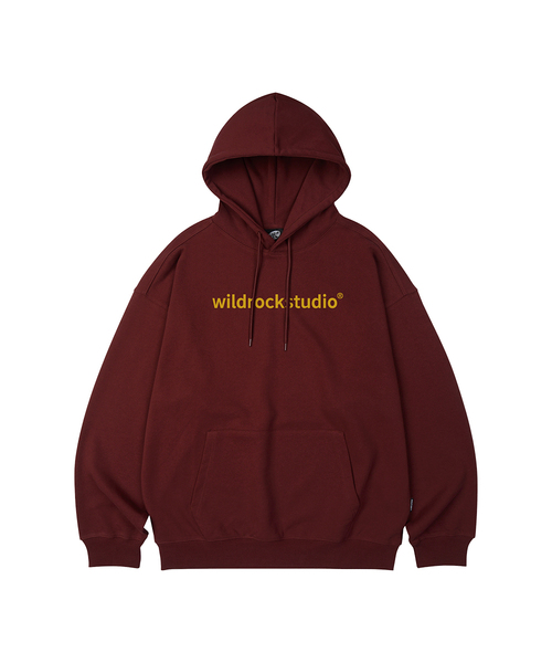 WILDROCK(ワイルドロック)の「スタンダードロゴオーバーサイズフードパーカー_10COL(パーカー・メンズ・ブラック/ベージュ/ネイビー/ブラウン/ピンク/ブルー/アイボリー/ダークグレー/バーガンディー/チャコール・SMALL/MEDIUM/LARGE)」の10枚目の写真
