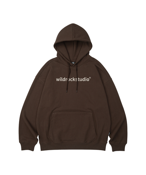 WILDROCK(ワイルドロック)の「スタンダードロゴオーバーサイズフードパーカー_10COL(パーカー・メンズ・ブラック/ベージュ/ネイビー/ブラウン/ピンク/ブルー/アイボリー/ダークグレー/バーガンディー/チャコール・SMALL/MEDIUM/LARGE)」の6枚目の写真