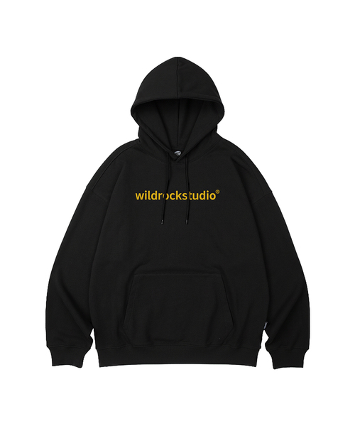 WILDROCK(ワイルドロック)の「スタンダードロゴオーバーサイズフードパーカー_10COL(パーカー・メンズ・ブラック/ベージュ/ネイビー/ブラウン/ピンク/ブルー/アイボリー/ダークグレー/バーガンディー/チャコール・SMALL/MEDIUM/LARGE)」の3枚目の写真