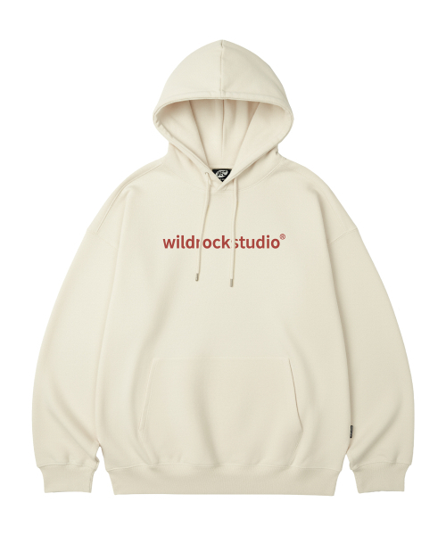 WILDROCK(ワイルドロック)の「スタンダードロゴオーバーサイズフードパーカー_10COL(パーカー・メンズ・ブラック/ベージュ/ネイビー/ブラウン/ピンク/ブルー/アイボリー/ダークグレー/バーガンディー/チャコール・SMALL/MEDIUM/LARGE)」の12枚目の写真