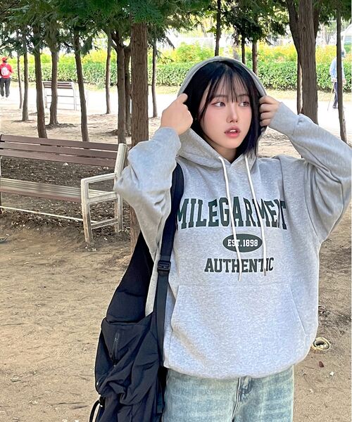 THE MILE（ザマイル）の「MILE GARMENTS MIX SWEAT HOODIE [NAVY]（パーカー・メンズ・その他・S/M/L/XL）」の16枚目の写真