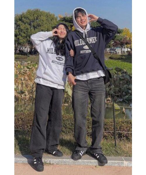THE MILE（ザマイル）の「MILE GARMENTS MIX SWEAT HOODIE [NAVY]（パーカー・メンズ・その他・S/M/L/XL）」の5枚目の写真