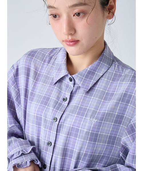 ホイップフリルヘムブラウス（シャツ/ブラウス）｜LILY BROWN（リリー