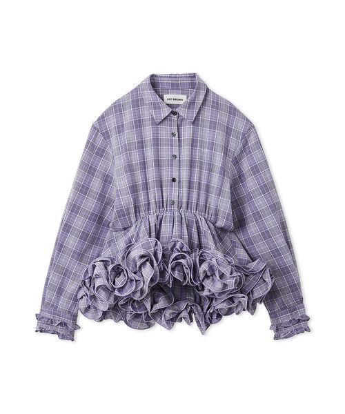 ホイップフリルヘムブラウス（シャツ/ブラウス）｜LILY BROWN（リリー