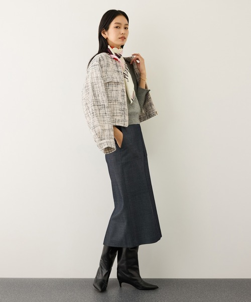 新品未使用　Rope classe 11号　ノーカラー 楽天市場】ノーカラーコート レディース（ブランドロペ）（コート