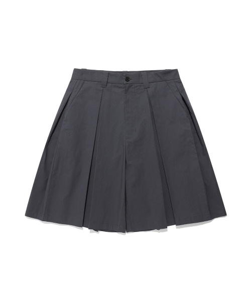NICE GHOST CLUB(ナイスゴーストクラブ)の「DOUBLE PLEATS SHORTS_NAVY(NG2FMUPA60A)(その他パンツ・レディース・ネイビー・S/M/L)」の1枚目の写真