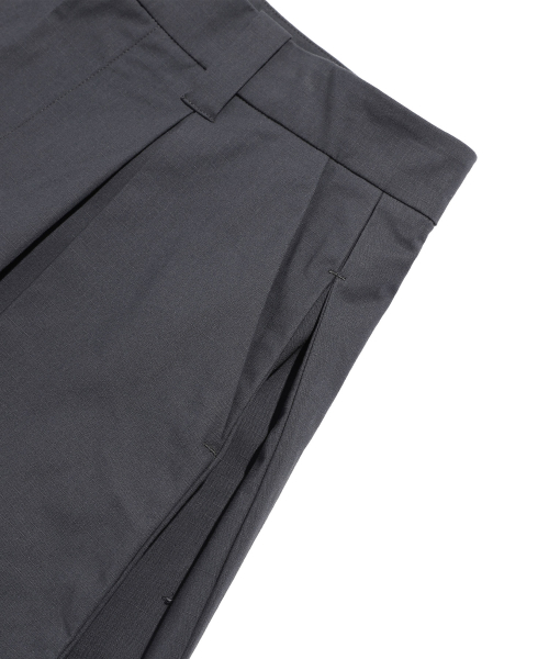 NICE GHOST CLUB(ナイスゴーストクラブ)の「DOUBLE PLEATS SHORTS_NAVY(NG2FMUPA60A)(その他パンツ・レディース・ネイビー・S/M/L)」の4枚目の写真