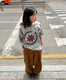 Mm FRONT ROUND T-SHIRTS (GREY)
