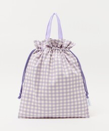 green label relaxing | 巾着バッグ（大）（ギンガム） / キッズ(トートバッグ)