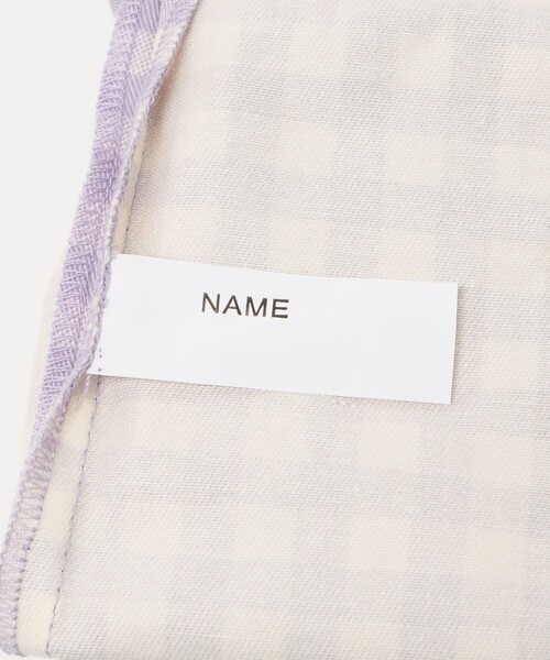 green label relaxing（グリーンレーベルリラクシング）の「巾着バッグ（大）（ギンガム） / キッズ（トートバッグ・キッズ・ライラック/ライトブルー・FREE）」の9枚目の写真