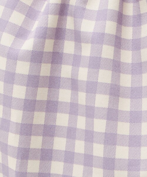green label relaxing（グリーンレーベルリラクシング）の「巾着バッグ（大）（ギンガム） / キッズ（トートバッグ・キッズ・ライラック/ライトブルー・FREE）」の12枚目の写真