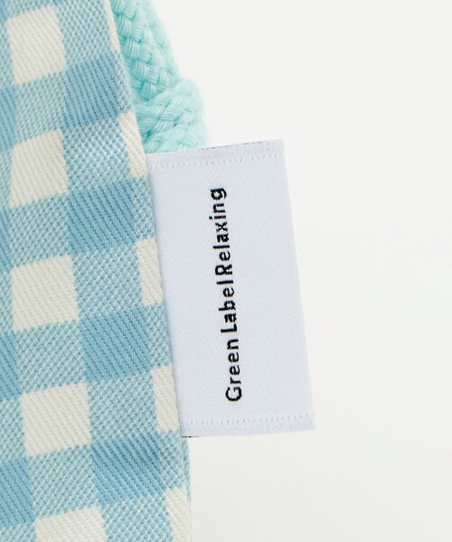 green label relaxing（グリーンレーベルリラクシング）の「巾着バッグ（大）（ギンガム） / キッズ（トートバッグ・キッズ・ライラック/ライトブルー・FREE）」の16枚目の写真