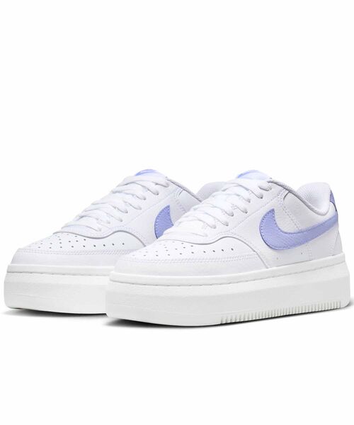 NIKE(ナイキ)の「ナイキ コート ビジョン アルタ ウィメンズシューズ / Nike Court Vision Alta Women's Shoes DM0113-105 White(スニーカー・レディース・ホワイト・25.5/25/24.5/24/23.5/23/26/22/22.5)」の5枚目の写真