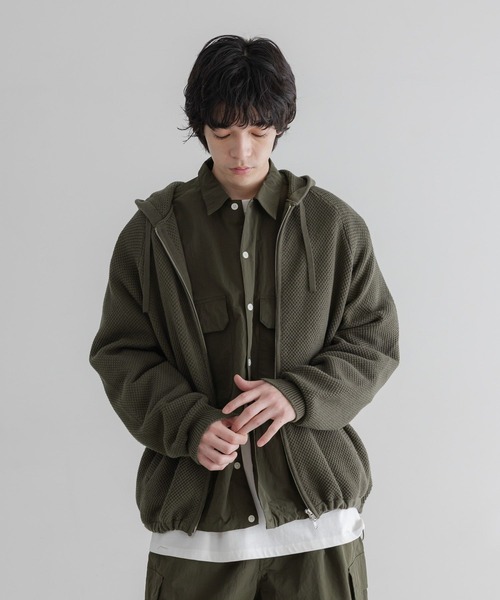 LOWRYS FARM(ローリーズファーム)の「【LFM(U)】ニットZIPフーディー 645479(カーディガン/ボレロ・メンズ・ベージュ/グレー/カーキ・LARGE/MEDIUM)」の16枚目の写真