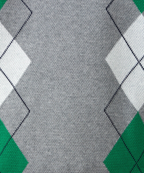 COMME CA ISM（コムサイズム）の「アーガイル柄 クルーネックプルオーバー（ニット/セーター・メンズ・ネイビー/グレー・LARGE/MEDIUM）」の11枚目の写真
