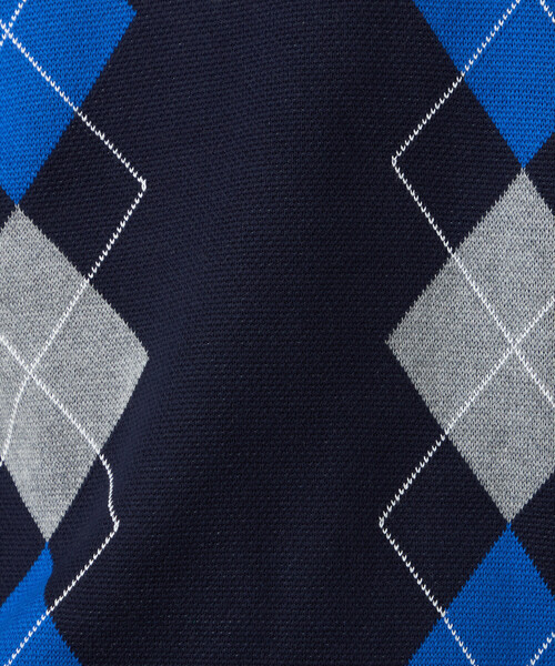 COMME CA ISM（コムサイズム）の「アーガイル柄 クルーネックプルオーバー（ニット/セーター・メンズ・ネイビー/グレー・LARGE/MEDIUM）」の12枚目の写真