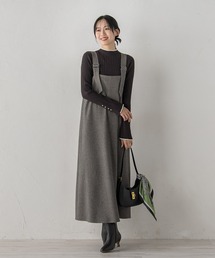 Droite lautreamont（ドロワットロートレアモン）の「両面ピーチ起毛ジャンスカ≪洗濯機で洗える≫（ジャンパースカート）」