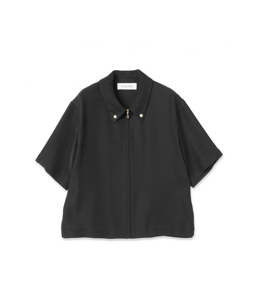 CULLNI（クルニ）の「Dry Double Cloth Zip Up Short Sleeve Button-Down Compact Shirt（シャツ/ブラウス・メンズ・ダークブラウン/ネイビー/ブラック/アッシュブラウン・0/2/1）」の17枚目の写真
