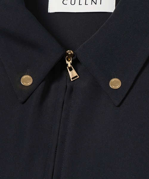 CULLNI（クルニ）の「Dry Double Cloth Zip Up Short Sleeve Button-Down Compact Shirt（シャツ/ブラウス・メンズ・ダークブラウン/ネイビー/ブラック/アッシュブラウン・0/2/1）」の15枚目の写真