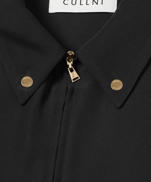 CULLNI（クルニ）の「Dry Double Cloth Zip Up Short Sleeve Button-Down Compact Shirt（シャツ/ブラウス・メンズ・ダークブラウン/ネイビー/ブラック/アッシュブラウン・0/2/1）」の19枚目の写真