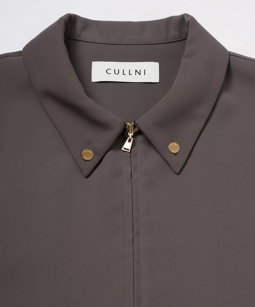 CULLNI（クルニ）の「Dry Double Cloth Zip Up Short Sleeve Button-Down Compact Shirt（シャツ/ブラウス・メンズ・ダークブラウン/ネイビー/ブラック/アッシュブラウン・0/2/1）」の8枚目の写真