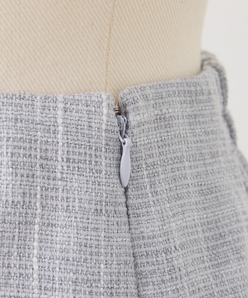 Seemi. byNICECLAUP（ シーミーバイナイスクラップ）の「【Seemi.】セット対応/ツイードショートパンツ（その他パンツ・レディース・アイボリー/サックスブルー/ベージュ・FREE）」の5枚目の写真