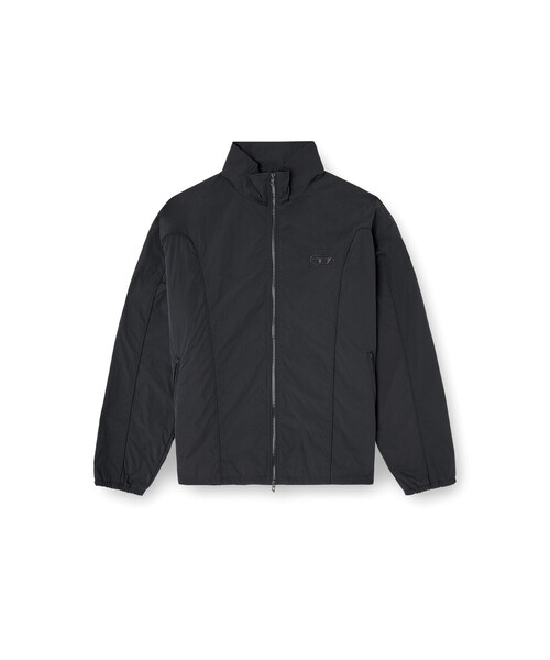DIESEL（ディーゼル）の「メンズ ウィンドブレーカー J-FIVE-WRD-AKAD（ナイロンジャケット・メンズ・ブラック・44/46/50/48/54/52）」の6枚目の写真
