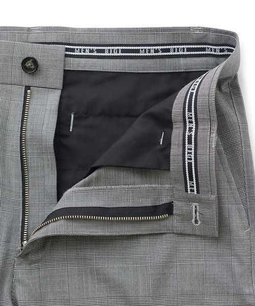 MEN'S BIGI（メンズビギ）の「SMART MERINOウールトロピカル/グレンチェック パンツ＜防シワ＞＜軽量＞＜ストレッチ＞（スラックス・メンズ・ブラック系その他/ブラック・01/02/03/04）」の15枚目の写真