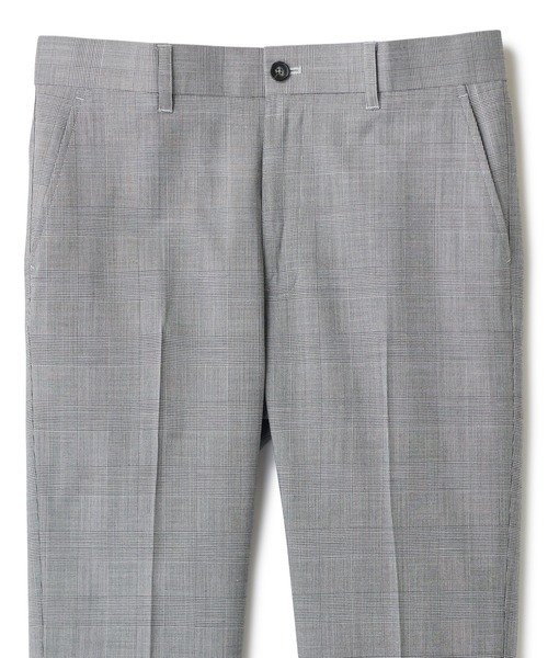 MEN'S BIGI（メンズビギ）の「SMART MERINOウールトロピカル/グレンチェック パンツ＜防シワ＞＜軽量＞＜ストレッチ＞（スラックス・メンズ・ブラック系その他/ブラック・01/02/03/04）」の12枚目の写真