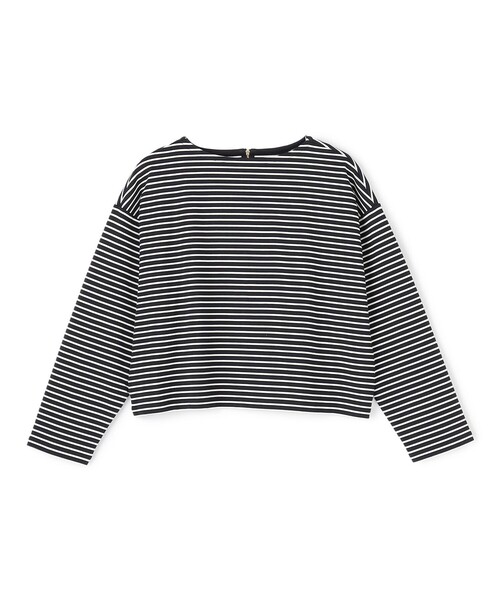 UNFILO(アンフィーロ)の「ドライタッチリブ バックZIP ボーダートップス(Tシャツ/カットソー・レディース・ベージュ系1/ホワイト系1/レッド系1/ネイビー系1・SMALL/MEDIUM)」の13枚目の写真