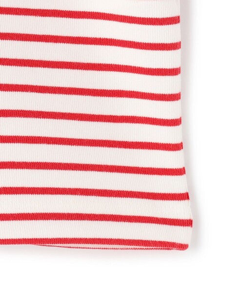 UNFILO(アンフィーロ)の「ドライタッチリブ バックZIP ボーダートップス(Tシャツ/カットソー・レディース・ベージュ系1/ホワイト系1/レッド系1/ネイビー系1・SMALL/MEDIUM)」の18枚目の写真