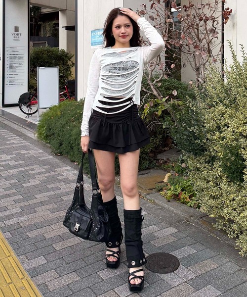 SPIRALGIRL(スパイラルガール)の「2WAY厚底サンダルカバーブーツ(サンダル・レディース・ブラック・MEDIUM/LARGE)」の11枚目の写真