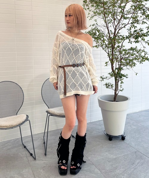 SPIRALGIRL(スパイラルガール)の「2WAY厚底サンダルカバーブーツ(サンダル・レディース・ブラック・MEDIUM/LARGE)」の20枚目の写真