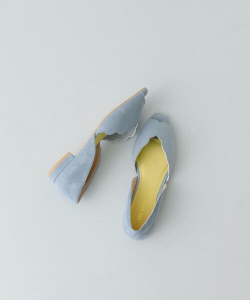 RODE SKO（ロデスコ）の「ピープトゥスカラップセパレートサンダル（サンダル・レディース・ライトブルー/アイボリー/ブラック・38/36/37）」の3枚目の写真