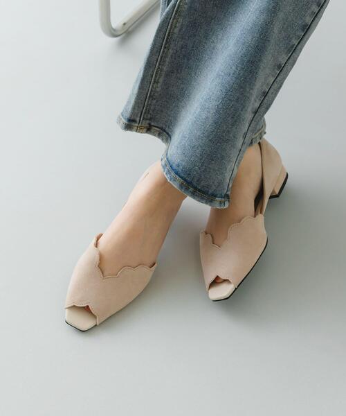 RODE SKO（ロデスコ）の「ピープトゥスカラップセパレートサンダル（サンダル・レディース・ライトブルー/アイボリー/ブラック・38/36/37）」の5枚目の写真