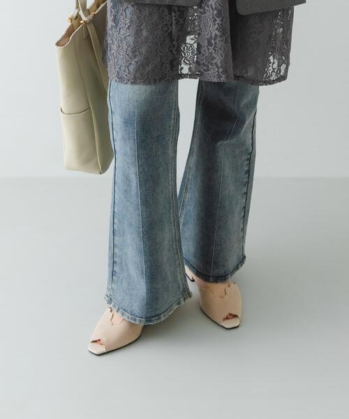 RODE SKO（ロデスコ）の「ピープトゥスカラップセパレートサンダル（サンダル・レディース・ライトブルー/アイボリー/ブラック・38/36/37）」の6枚目の写真