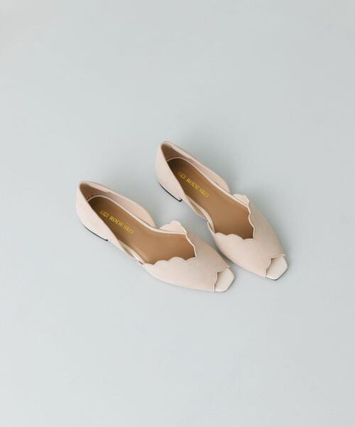 RODE SKO（ロデスコ）の「ピープトゥスカラップセパレートサンダル（サンダル・レディース・ライトブルー/アイボリー/ブラック・38/36/37）」の11枚目の写真