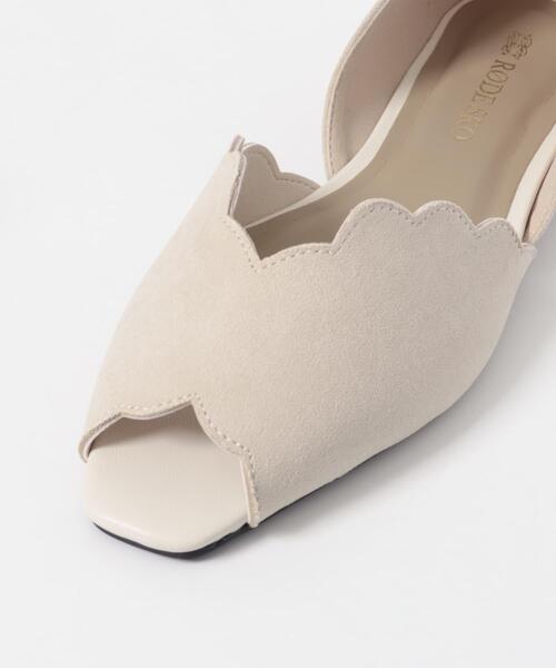 RODE SKO（ロデスコ）の「ピープトゥスカラップセパレートサンダル（サンダル・レディース・ライトブルー/アイボリー/ブラック・38/36/37）」の13枚目の写真