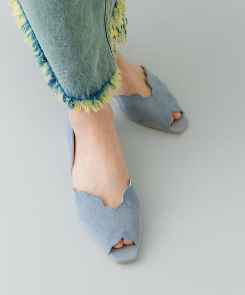 RODE SKO（ロデスコ）の「ピープトゥスカラップセパレートサンダル（サンダル・レディース・ライトブルー/アイボリー/ブラック・38/36/37）」の14枚目の写真