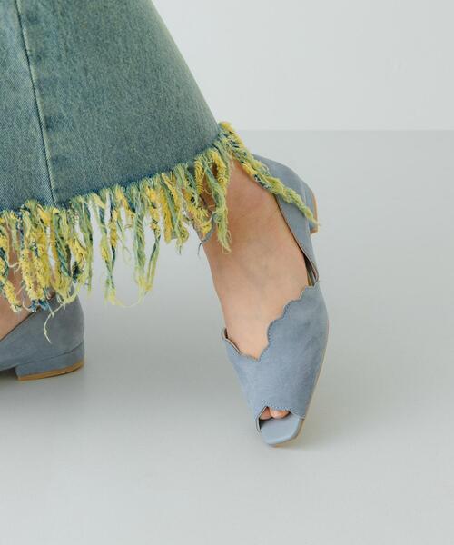 RODE SKO（ロデスコ）の「ピープトゥスカラップセパレートサンダル（サンダル・レディース・ライトブルー/アイボリー/ブラック・38/36/37）」の15枚目の写真