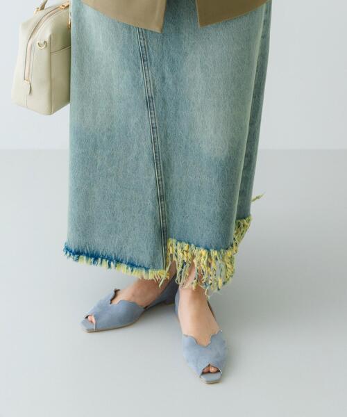 RODE SKO（ロデスコ）の「ピープトゥスカラップセパレートサンダル（サンダル・レディース・ライトブルー/アイボリー/ブラック・38/36/37）」の19枚目の写真