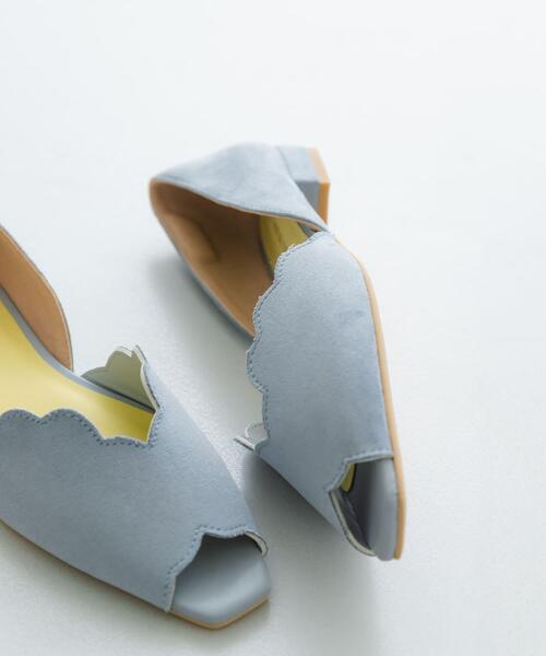 RODE SKO（ロデスコ）の「ピープトゥスカラップセパレートサンダル（サンダル・レディース・ライトブルー/アイボリー/ブラック・38/36/37）」の22枚目の写真